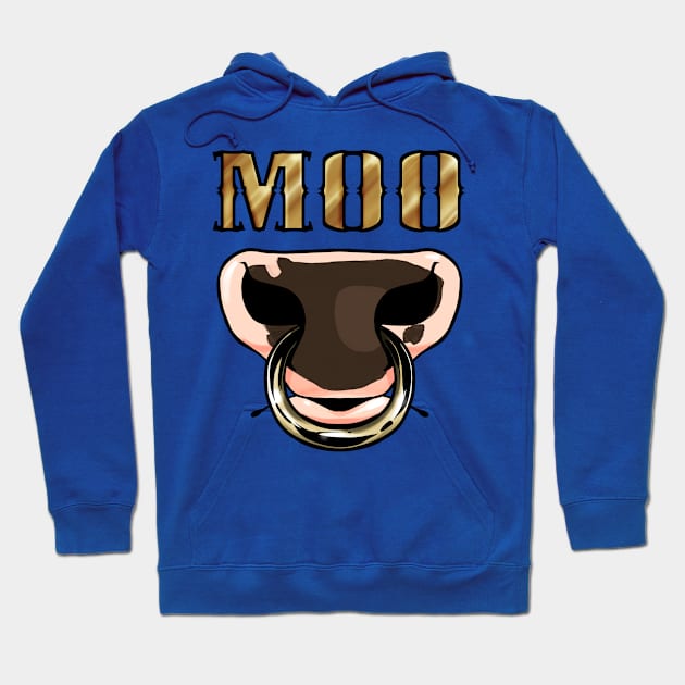 Moo Hoodie by Pawgyle